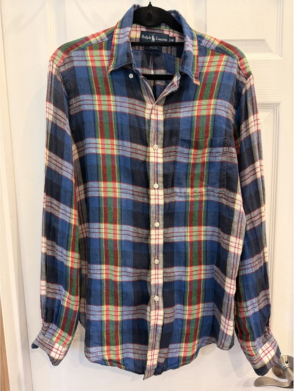 Ralph Lauren Classic Fit Plaid Button-Down Shirt - Men's Medium - Picture 2 of 3